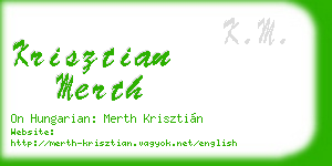 krisztian merth business card