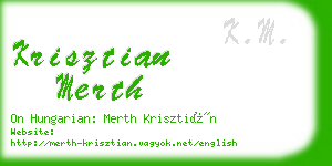 krisztian merth business card